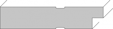 Design-Wohnungseingangstür Weisslack Straight 40-3